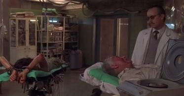 Jeffrey Combs and Hunter Tylo in SharkMan (2005)