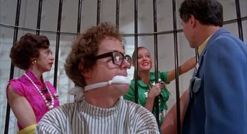 Cliff De Young, Nell Campbell, Manning Redwood, and Darlene Johnson in Shock Treatment (1981)