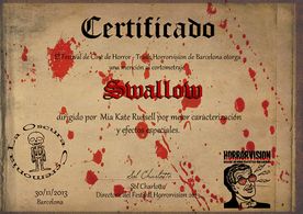 SWALLOW writen & Directed - Mia'kateRussell. Produced - Justin Dix. Starring - Kevin Dee - Jay Bowen - Lulu McClatchy