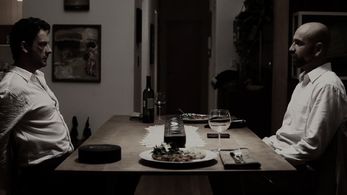 Penny Bittone and Nick Flint in Regretting Fish (2011)