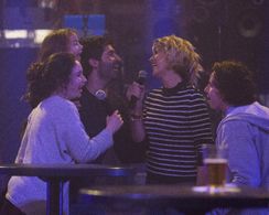 Jenna Elfman, Stephen Schneider, Nicholas Coombe, Matreya Scarrwener, and Erica Tremblay in Imaginary Mary (2017)
