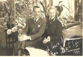 Grace Moore and Valentín Parera