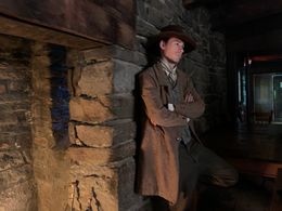 Sean Leser on set of 