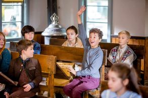 Logan Williams and Jaiven Natt in When Calls the Heart (2014)