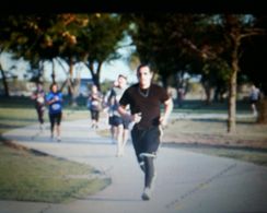 Steven Stavrinakis running a 5K