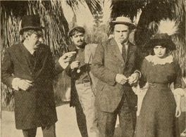 Mabel Normand and Mack Sennett in Mabel's Heroes (1913)