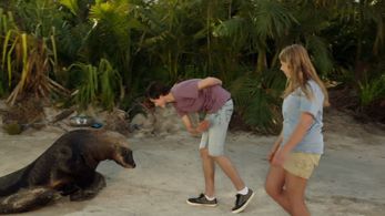 Bindi Irwin and Toby Wallace in Return to Nim's Island (2013)
