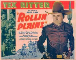 Harriet Bennet and Tex Ritter in Rollin' Plains (1938)