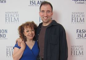 Sean Spence and Robin Shelby at the screening of 