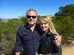 Chris Kinkade and Liv von Oelreich in Malibu on the set of 