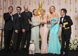 James Cromwell, Penelope Ann Miller, Bérénice Bejo, Jean Dujardin, Michel Hazanavicius, Thomas Langmann, Missi Pyle, and