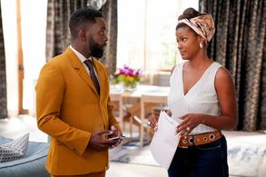 Jimmy Akingbola and Cassandra Freeman in Bel-Air (2022)
