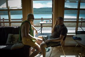 Actors Ingvar E. Sigurdsson and Gunnar Hansson