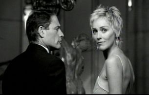 Russell Todd and Sharon Stone in William Lawson Scotch spot.
