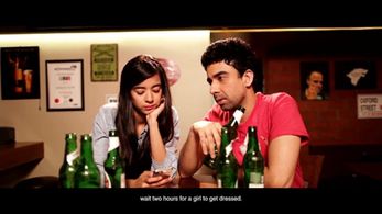 Saba Azad and Naveen Kasturia in Pure-Veg. (2016)