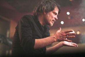 On the set of Okean Elzy's Shoot in Kiev Ukraine.