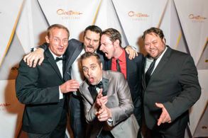 Chad Crenshaw, Jeffrey Staab, Jason Hudson, Trevor Martin, and Davis DeRock in Christmas at the Chateau (2019)