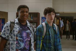 Gianni DeCenzo and Khalil Everage in Cobra Kai: Aftermath (2021)