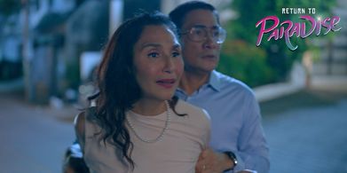 Teresa Loyzaga and Ricardo Cepeda in Return to Paradise (2022)