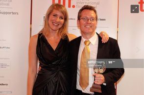 Sarah McCarthy with Toronto International Film Festival Programmer Thom Powers