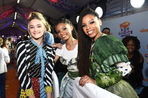 Chloe Bailey, Halle Bailey, Lizzy Greene, and Chloe x Halle at an event for Nickelodeon Kids' Choice Awards 2017 (2017)