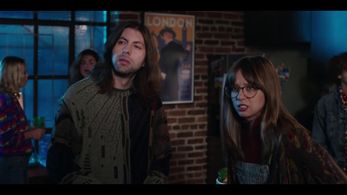 Max Cutler and Anna Lore on the set of an Experian Commercial with John Cena