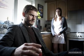 The Fall Season 1. Seainin Brennan as Liz Tyler and Jamie Dornan as Paul Spector.