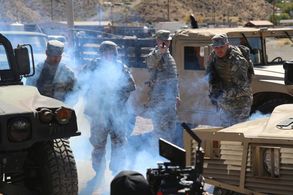 Michael Paré, Aaron Baldy, Mark Justice, and James Dormuth