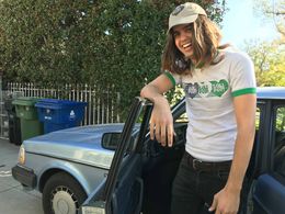 David Croley Broyles on the set of Ham on Rye