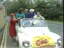 Andrea Arnold, Patrick Doyle, Kim Goody, Sandi Toksvig, and Nick Staverson in No 73 (1982)