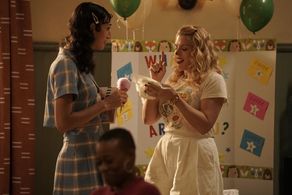 Jojo Brown and Busy Phillips in “Single Drunk Female” (Freeform + Hulu)