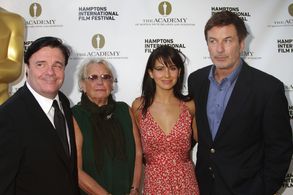 Alec Baldwin, Nathan Lane, Ann Roth, and Hilaria Baldwin