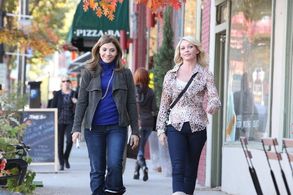 Amanda Detmer and Callie Thorne in Necessary Roughness (2011)