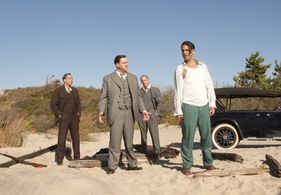 Chris Caldovino, Bobby Cannavale, Greg Pronko, and Jehan-Pierre 'The Preacher' Vassau in Boardwalk Empire (2010)