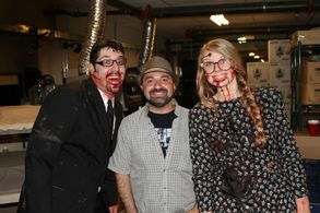 On the set of Flesh Eaters: a love story w Actors Alexis Cunningham and Will Souders