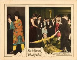 Percy Challenger, R. Henry Guy, Helen Harris, Lucretia Harris, Harry Myers, Marie Prevost, and Vernon Snively in Nobody'