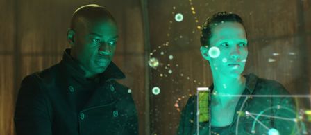 Anna Koval and David Gyasi in 'Pulsar'