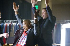 Rob Estes and Mehcad Brooks in Necessary Roughness (2011)
