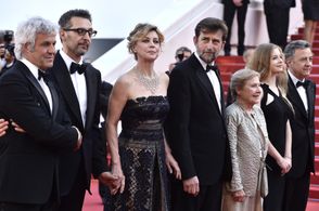 John Turturro, Margherita Buy, Giulia Lazzarini, Nanni Moretti, Domenico Procacci, and Beatrice Mancini at an event for 