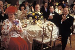Jack Nicholson, Kathy Bates, Cheryl Hamada, Howard Hesseman, and Mark Venhuizen in About Schmidt (2002)