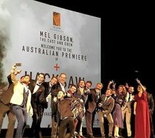 Hacksaw Ridge, Sydney Premiere - Cast with Mel Gibson.