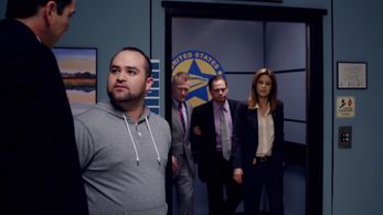 Jessica Lundy, David Reinwald, Terry Serpico, and Raul Ceballos in The Inspectors (2015)