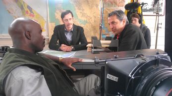 Mike Colter, Mark West and Patrick Gilles