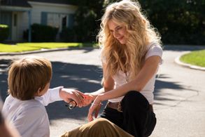 Samara Weaving and Judah Lewis in The Babysitter (2017)