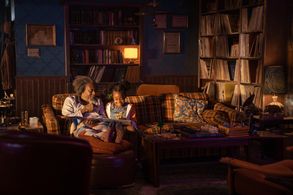 Clarke Peters and Annelle Olaleye in The Man Who Fell to Earth (2022)