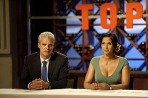 Padma Lakshmi and Eric Ripert in Top Chef (2006)