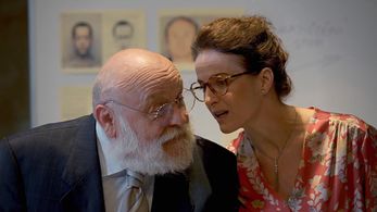 Arnost Goldflam and Petra Jungmannová in The Case of the Dead Deadman (2020)