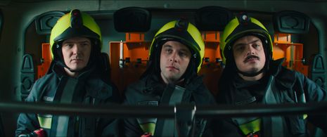 Ákos Orosz, Géza Egger, and Barnabás Dékány in Nagykarácsony (2021)