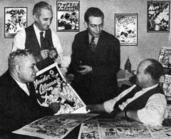 William Moulton Marston, Sheldon Mayer, Harry G. Peter, and M.C. Gaines