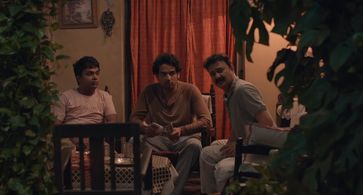 Jameel Khan, Harsh Mayar, and Vaibhav Raj Gupta in Gullak (2019)